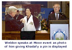 Weldon at Moonie event